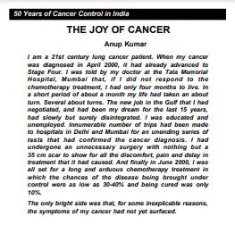 The Joy of Cancer