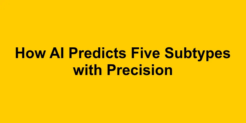 Advancing Heart Failure Diagnosis: How AI Predicts Five Subtypes with Precision