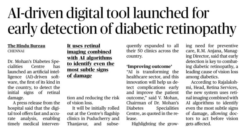 AI powered software designed for the diagnosis of diabetic retinopathy
